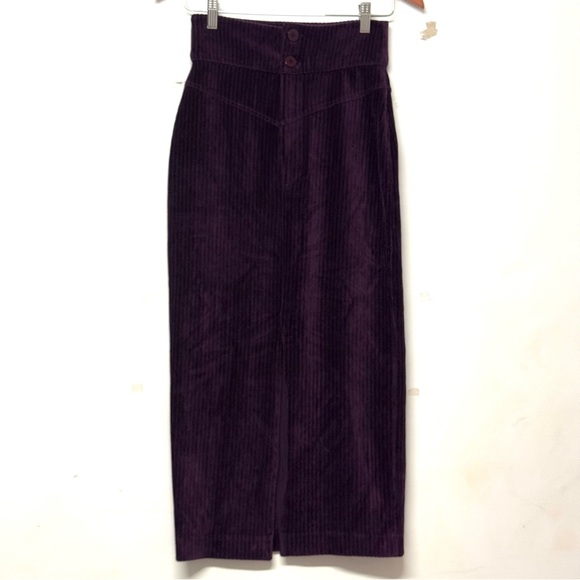 Free People Purple Midi Skirt - Picture 4 of 8